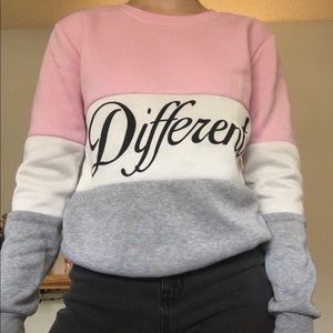 3 striped color sweater